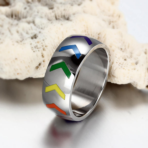 Rainbow Arrows Ring - Fans Of Free